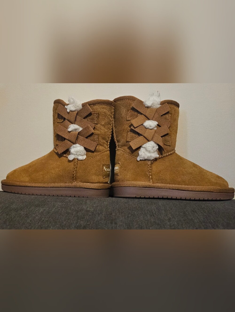 Koolaburra by Uggs Girls Victoria Short Suede Bow Boots